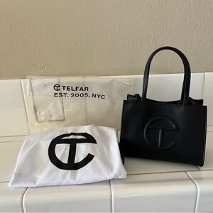 Telfar Small Black Shopping Bag Tote